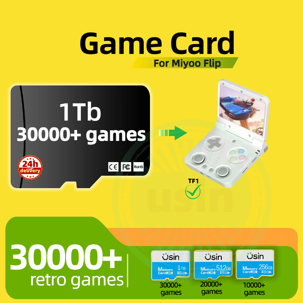 Retro Gaming Tablet - Miyoo Flip 30000+ 레트로 클래식 게임용