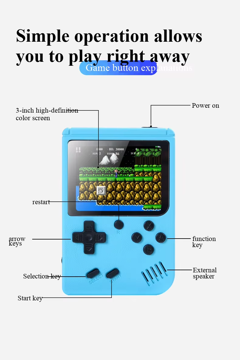 400가지 미니 게임이 내장된 휴대용 레트로 비디오 게 - Retro Gaming Tablet 리뷰 및 가격