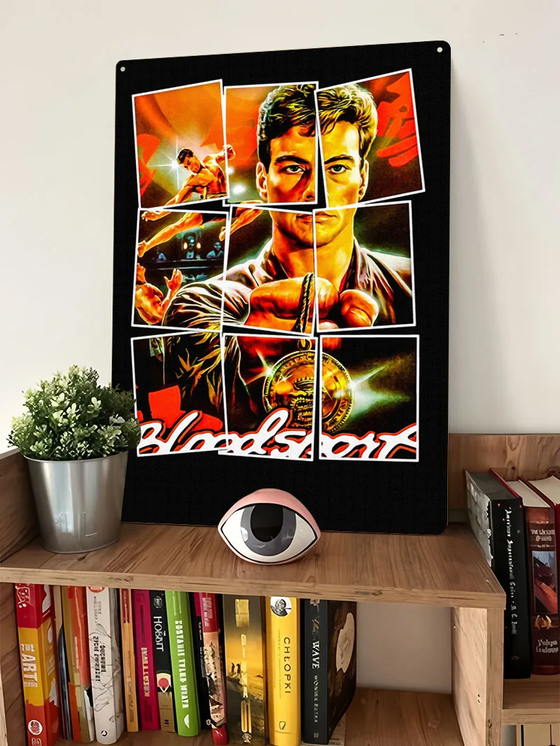 Bloodsport Metal Sign 클래식 영화 포 - Retro Gaming At Home 리뷰 및 가격