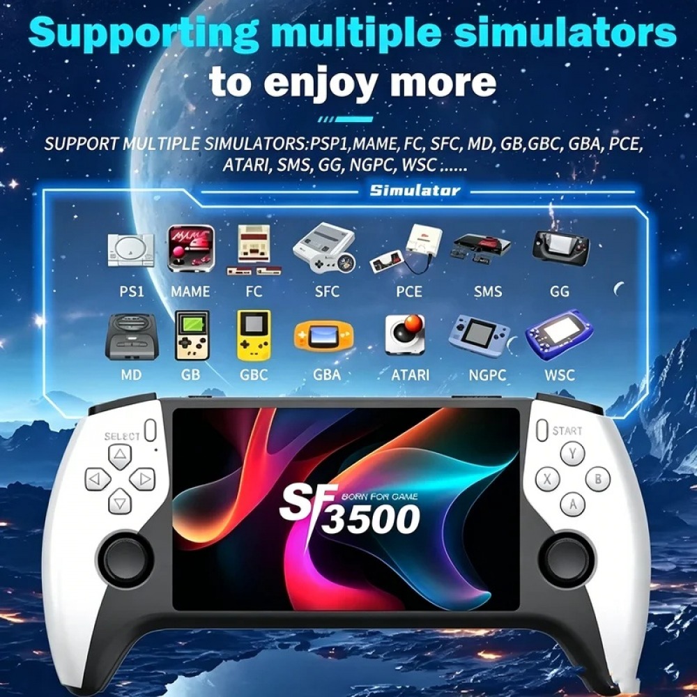 SF3500 5인치 휴대용 게임 콘솔 (PS1, GBA - Retro Gaming Tablet 리뷰 및 가격